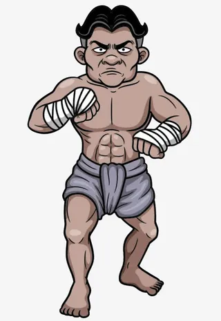 比武的男子免抠