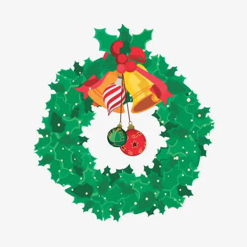 绿色环圈装饰免抠