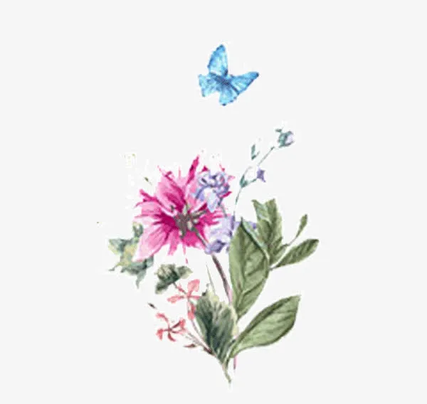 水彩花朵免抠