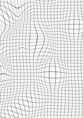 黑色扭曲的线条免抠