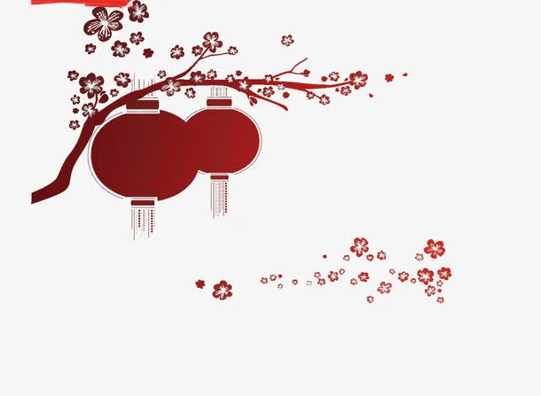 元宵节海报剪纸装饰免抠