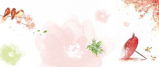 天猫春天女装清新简约浅色海报背景高清