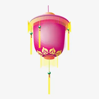 粉色灯笼免抠