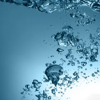 蓝色海洋水下泡泡背景高清