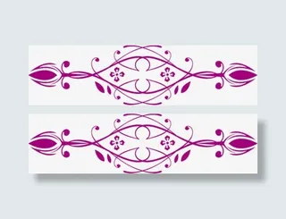 紫色藤蔓花纹招聘免抠