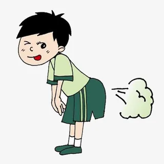 窃喜放屁少年免抠
