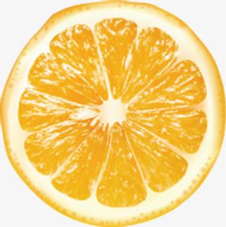 手绘橙子果汁展板免抠