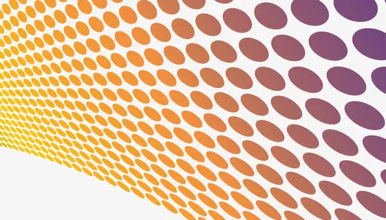 矢量彩色动感波点底纹免抠