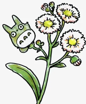 龙猫植物元素免抠