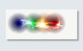 彩色炫酷炫光免抠