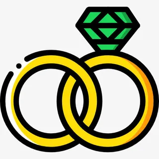 结婚戒指图标免抠