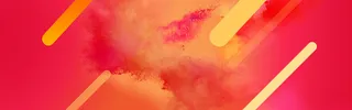 红色渐变简约线条粉末喷溅banner高清