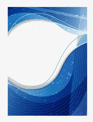 矢量画册蓝色底纹免抠