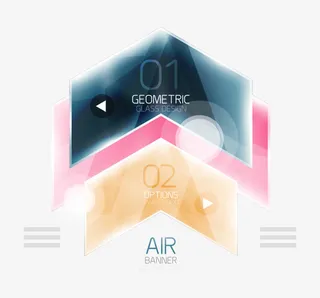 创意彩色箭头设计矢量素材免抠