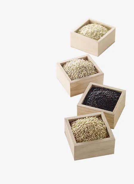 木盒子里的粮食免抠