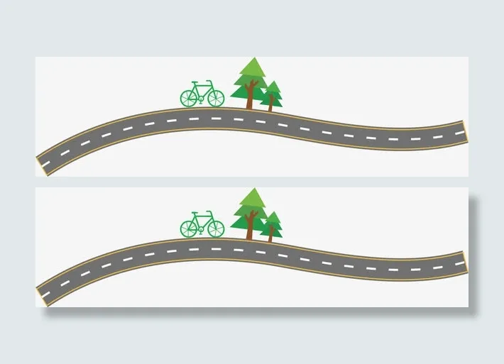 漂亮矢量公路免抠