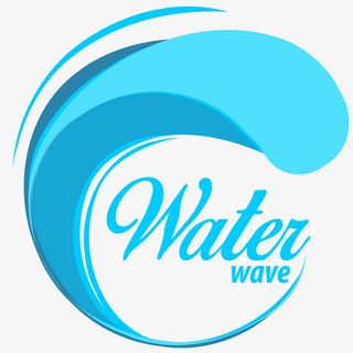 海浪创意卡通插画免抠