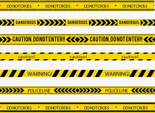 禁止进入警戒线免抠