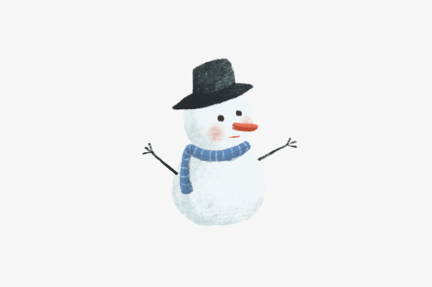 雪人元素素材-07免抠