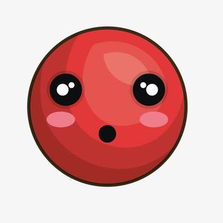 圆形红色表情免抠