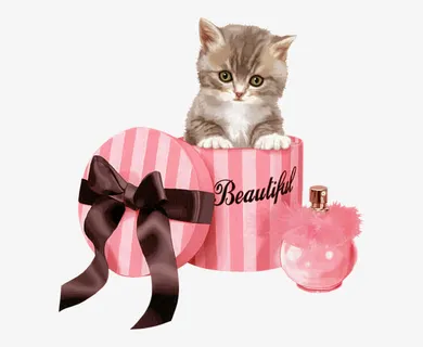 情人节送给爱人的可爱猫咪礼物免抠