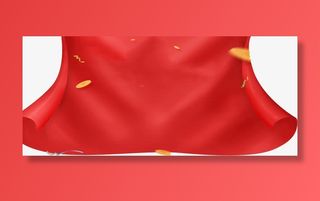 开工大吉喜庆的红布免抠装饰其他装饰图案元素