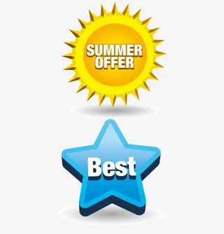 销售特价标签矢量素材免抠