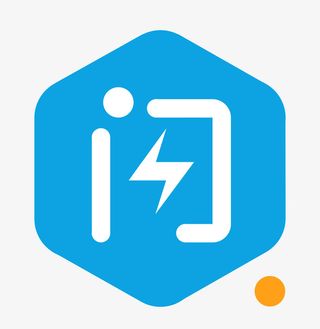 蓝色闪送软件图标免抠