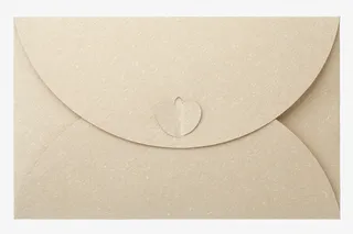 牛皮纸信封微距特写免抠