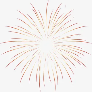 烟花爆竹绽放春节免抠