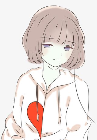 听音乐的女生。免抠