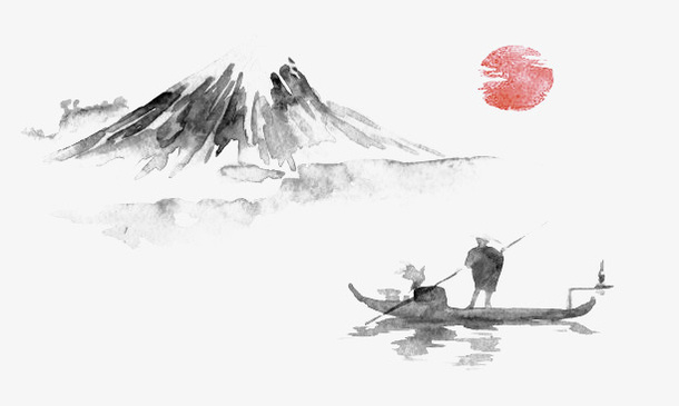 水墨山图片风景素材hdfsb免抠