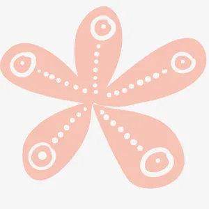手绘 鲜花 动物 花瓣 蜡笔元免抠
