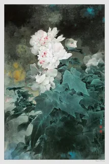 邹传安国画集素雅美丽免抠