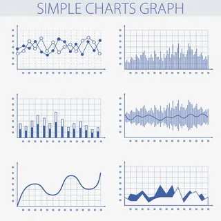 矢量曲线数据图免抠图标元素