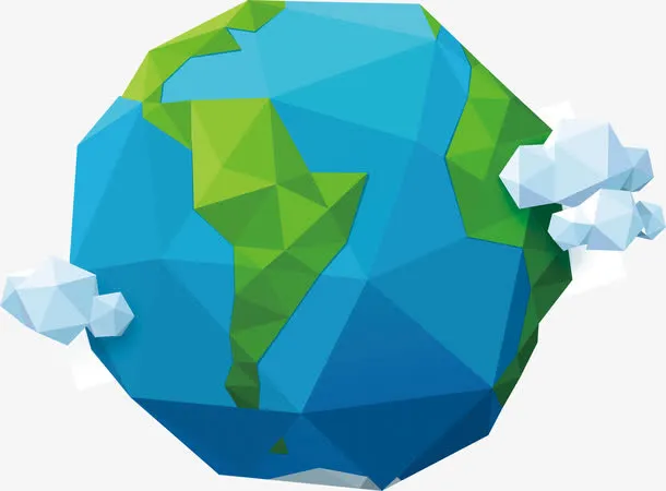 卡通手绘地球免抠