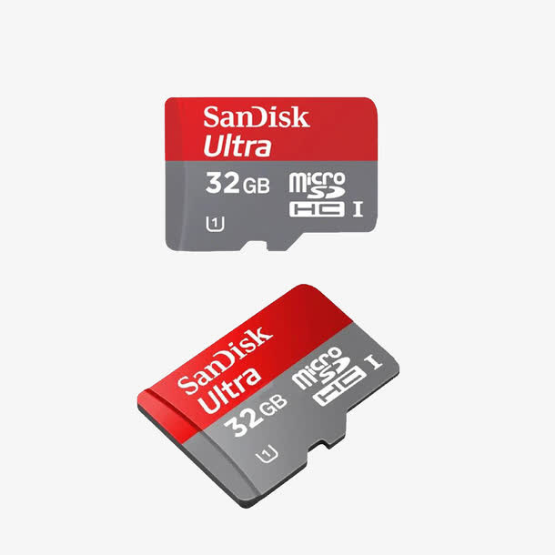 闪迪TF卡32GB内存素材免抠