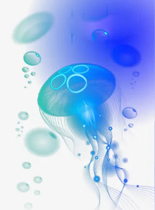 梦幻水母免抠