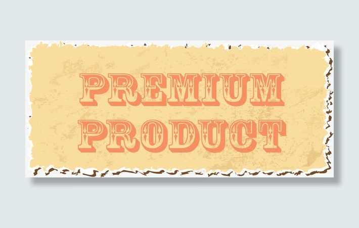 矢量撕裂黄色底纹英文字母免抠