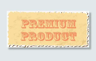 矢量撕裂黄色底纹英文字母免抠