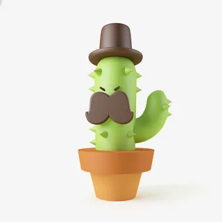 3D立体仙人掌玩偶免抠 3D立体仙人掌玩偶免抠