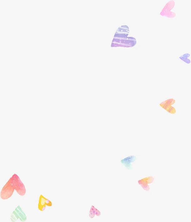 室内唯美漂浮爱心免抠