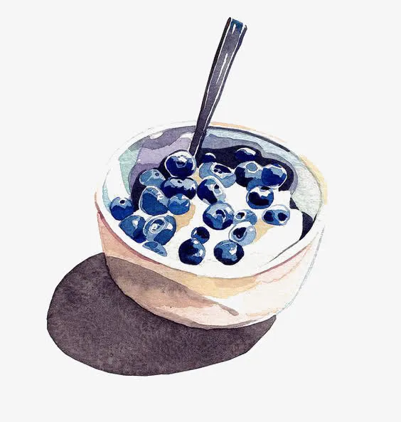 蓝莓酸奶免抠