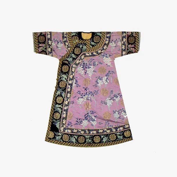 清朝刺绣皇后凤袍免抠