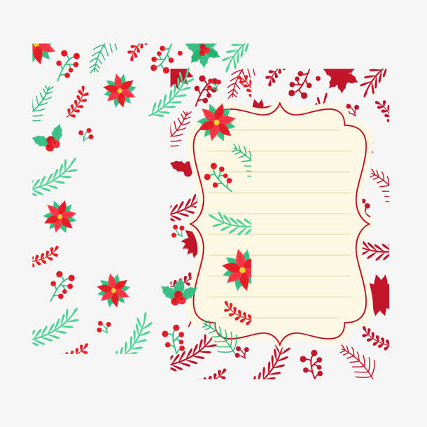 卡通花卉矢量素材免抠