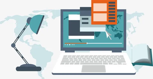 视频学习软件免抠标签元素