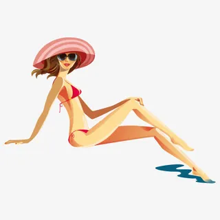 沙滩比基尼美女诱惑免抠