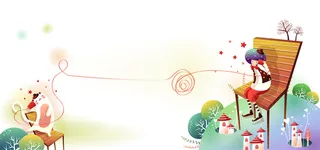 梦幻童画背景高清