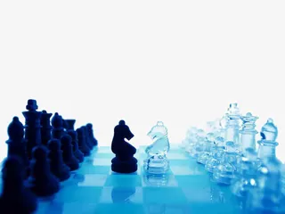 两方对峙PPT模板免抠