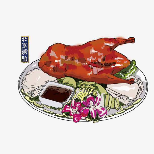 北京烤鸭免抠